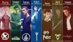 an image of the harry potter movie characters in different colors and fonts on them