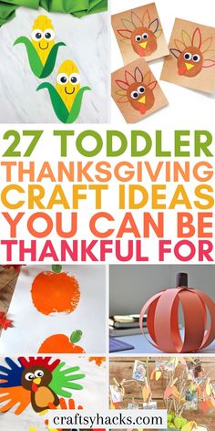 thanksgiving crafts and activities for toddlers to make