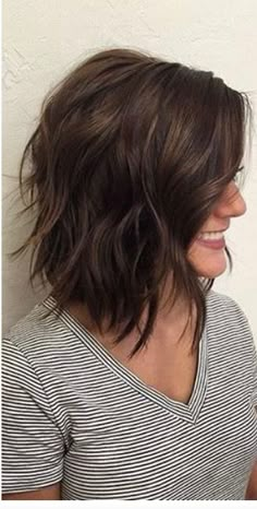 Hair Color Ideas For Brunettes Short, Brunette Lob, Pinterest Hair, Peinados Fáciles Para Cabello Corto, Penteado Cabelo Curto, Hair Envy, Brown Hair Colors, Hair Today, Great Hair