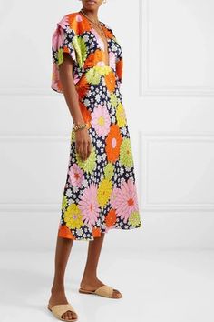 Bernadete dress – Dodo Bar Or US Dodo Bar Or Dresses, Multicolor Viscose Daywear Dress, Bold Print Multicolor V-neck Dress, Multicolor Vibrant Print V-neck Dress, Multicolor Rayon V-neck Dress, Multicolor Printed Button-up Dress, Floral Prints, V Neck, Silk