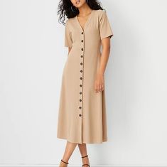 Punctuated With A Polished Button Front, Our Ribbed Knit Dress Styles A Long And Flowy Silhouette. V-Neck. Short Sleeves. Fabric & Care 88% Rayon, 12% Spandex Exclusive Of Decoration Would Look Great Under A Blazer W Tall Brown Croc Boots (Boots Also On This Site) Shoulder To Shoulder 16 Armpit To Armpit 21 Shoulder To Hem 45 Machine Washable Never Worn Fits Like A Large See Measurements Non-Smoking Household From My Personal Closet Brown Croc Boots, Croc Boots, Crocs Boots, Personal Closet, Ribbed Knit Dress, Button Front Dress, Ann Taylor Dresses, Dress Styles, Knit Dress