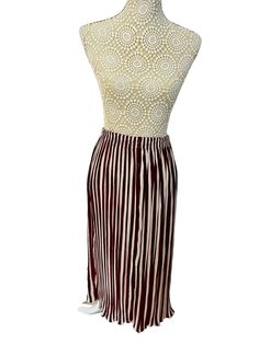 Stunning Vintage Floaty Pinstripe Skirt in Red and White Size 14  Such a great versatile piece, Would look great with a shirt and a vintage denim jacket  Elastic waist, Very flattering  Measurements taken laid flat  Waist 34cm Length 80cm Pinstripe Maxi Skirt, Red Retro Lined Skirt, Striped Knee-length Relaxed Skirt, Striped Pleated Knee-length Skirt, Red Vintage Flared Skirt, Striped Relaxed Knee-length Skirt, 70s Stripe Skirt, Retro Red Gathered Skirt, Jean Vintage