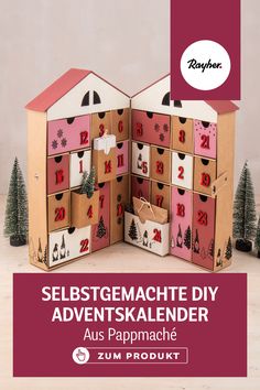 Jetzt geht es wieder los mit der Adventskalender-Planung! 

Unseren DIY-Adventskalender aus Pappmaché könnt ihr nach euren Vorstellungen gestalten. Er hat 24 Fächer in verschiedenen Größen. Das Haus ist außerdem zusammenklappbar und kann durch den Druckknopf transportiert und aufbewahrt werden. #rayher #rayherhobby #justcreate #adventskalender #weihnachten