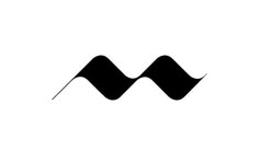 a black and white image of the letter m