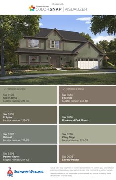 the exterior color scheme for this house