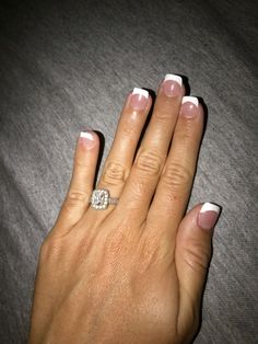 Short Square French Manicure, Thick French Tip Short Nails, Short Thick French Tip Nails, French Tip Nails Square Short, Short Square French Tip, Short Squat French Tip, Extra Short Square Nails, French Tip Thick White, Short Square French Tip Acrylic Nails