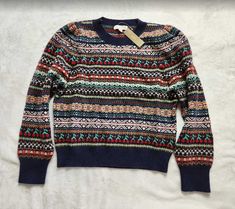 Northern Scotland, M J, Cherry Print, Sweater Brands, Winter Clothes, Christmas Wishlist, Crewneck Sweater, Fair Isle, New Woman