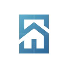 a house logo with the letter h in it's center and an arrow pointing up to