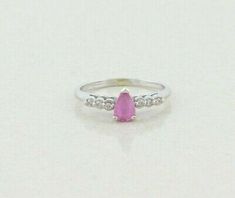 ad eBay - 14k White Gold Pink Topaz and White Topaz Ring Size 5 1/2 - Buy Now, click the link (eBay) Pink Topaz, Fine Rings, Topaz Ring, White Topaz, Click The Link, Topaz, Buy Now, Jewelry Watches, Vintage Jewelry