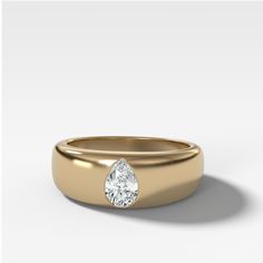 Chunky Burnished Ring With A Pear Cut - Good Stone Inc Jewelry Wardrobe, Buy Jewellery Online, Pear Cut Diamond, Oval Cut Diamond, Tennis Bracelet Diamond, Pear Shaped Diamond, Dream Ring, Diamond Design, Quality Diamonds