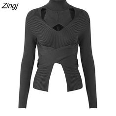 Shipping: Worldwide Express Shipping AvailableDelivery time: 7-15Days Fast ShippingReturns: Fast refund, 100% Money Back Guarantee.Brand Name: DEATClothing Length: RegularMaterial: ViscoseDecoration: NONECollar: TurtleneckElasticity: Medium StrecthSleeve Style: RegularStyle: CasualPattern Type: SolidFit Type: SlimOrigin: Mainland ChinaCN: ZhejiangSeason: Autumn/WinterSleeve Length(cm): FullThickness: Thick （Winter)Pattern: SLIMPercentage of Material: 71%-80%Gender: WOMENModel Number: blackYarn T Clothes Turtleneck, Fashion Women Clothes, Winter Fashion Women, Knitting Top, Cutout Neckline, Arm Cuff, Unique Shirt, Feel Pretty, Ribbed Knit Sweater