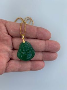 Healing Energy Calming Spirit Pure Energy Gorgeous translucent emerald green buddha pendant for luck, good fortune and protection Perfect Christmas Gift for your loved ones!   Wear these ‘stone of heaven’ from Taiwan to bring prosperity while protecting yourself and your loved ones from negative energy.    * Taps into energy of nature and jade * Improves and enhance clarity * Calms the soul while uplifting your heart * Instills feelings of harmony, benevolence and generosity * Helps wearer incre Gemstone Bangles, Jade Accessories, Buddha Pendant Necklace, Jade Buddha, Necklace Combo, Protecting Yourself, Gemstone Bangle, Buddha Pendant, Jade Bangle