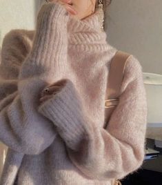 Plus Size Winter Clothes, Turtleneck Sweater Women, Knit Sweater Women, Korean Top, Plus Size Winter Outfits, Korean Fashion Winter, Fall Pullover, Minako Aino, Looks Pinterest