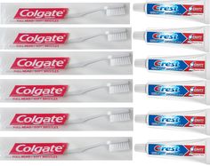 PRICES MAY VARY. Hygienically wrapped toothbrushes ADA compliant Soft, round-ended multi-level bristles Fights Cavities Strengthens enamel Anticavity fluoride toothpaste Great Mint Taste ADA compliant toothbrush, soft, round-ended multilevel bristles, hygienically cello-wrapped with easy to grip handle. Comes bundled with 6 travel size tubes of Colgate fluoride toothpaste, fights cavities, strengthens teeth enamel with active fluoride, great mint taste. Travel Size Toothpaste, Colgate Toothbrush, Strengthen Teeth, Loose Tooth, Tooth Enamel, Toothbrush Toothpaste, Oil Pulling, Oral Hygiene, Cavities