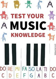 a book cover with the words test your music knowledge