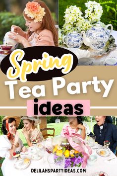 Planning a spring tea party? Find everything from delicious tea options to themed decorations in this easy-to-follow guide. These spring tea party ideas will help you host a charming and stylish event that everyone will love! Kit Tea Party, Spring Tea Party Ideas, Tea Party Birthday Kids, Ideas For A Tea Party, Kids Tea Party Ideas, Tea Party Ideas For Kids, Kids Tea Party Birthday, Toddler Tea Party, Girls Tea Party Birthday