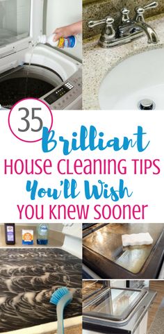 the words brilliant house cleaning tips you'll wish you knew someone to do it