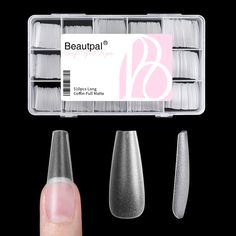 PRICES MAY VARY. ❤Easily Extend and Enjoy: Upgrade your DIY manicure with BEAUTPAL Pre-buff Gel Nail Tips! The half-matte texture provides increased friction and adhesion, allowing you to effortlessly extend your nails for a natural and nice look. ❤Premium Quality Material: Our Full Cover Half Matte False Nail Tips are made from high-quality, breathable, lightweight, and durable material. They are toxin-free, odorless, and gentle on your nails and health. Pre-shaped for easy application. ❤Break Press On Nails Tips, Gel X Nail, Long Coffin Nails, Fake Nail Tips, Gel Glue, Gel Nail Tips, Nails Tips, Almond Nail, Coffin Nails Long