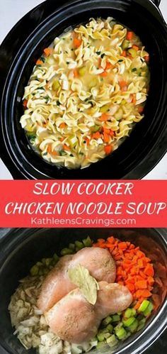 Warm up your soul with Kathleen's Cozy Chicken Noodle Soup, effortlessly crafted in the slow cooker. Perfect for chilly days, this comforting recipe combines tender chicken, hearty noodles, and a medley of vegetables, all simmered to perfection. Let the slow cooker do the work while you enjoy the rich, savory aroma filling your home. Ideal for busy weeknights or lazy weekends, this easy-to-make soup promises a bowl of comfort with every spoonful. Slow Cooker Chicken Noodle, Crock Pot Soup