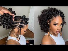 Weave Hairstyles For Weddings, 2023 Braid Styles For Black Women, Crotchet Styles Crochet Braids, Crochet Hair Wedding Styles, Crochet Wedding Hairstyles, Up Down Crochet Hairstyles, Braids For Black Women Crochet, Crochet Natural Hairstyles Black Women, Short Crochet Braids Hairstyles Protective Styles Black Women