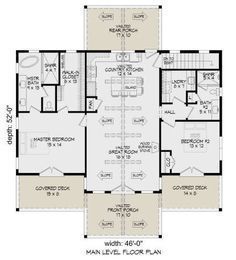 the first floor plan for a home