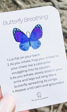 Preschool Mindfulness Activities, Butterfly Breathing, Breathing For Kids, Mindful Breathing Cards, Conscious Discipline Breathing Techniques, Mindful Breathing For Kids, Mindfulness Activities For Kids, Coping Skills Activities, Childrens Yoga