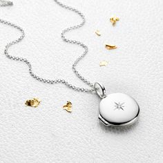 Luxury is in the detail of this forever jewelry, featuring a starburst set precious diamond. Add a layer of love, by personalising this timeless girls' locket with a selection of classic fonts. Given with love for any special occasion from a First Communion gift to a baptism or a girl's birthday present, this is a true keepsake. Designed to ignite a lifelong love of jewelry, be the first to give her her first diamond and a gift that will forever hold her memories. Molly B London classics, now an Kids Jewellery, Large Locket, Diamond Locket, Engraved Locket, Goddaughter Gifts, Diamond Girl, Round Locket, Forever Jewelry, Bespoke Gifts