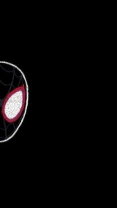 a spider - man logo is shown in the middle of a black background with white and red accents