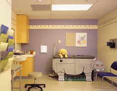 Medical office design child exam room http://bestideasnet.com/medical-office-design.html# Children Hospital Design, Pediatric Office, Children's Clinic, Contemporary Office Design, Innovative Office