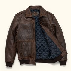 Ranger Leather Bomber Jacket | Distressed Brown Aviator Leather Jacket, Distressed Leather Jacket, Mens Sherpa, Leather Ideas, Brick Lane, Newcastle Upon Tyne, Aviator Style, Vintage Leather Jacket, Stylish Jackets