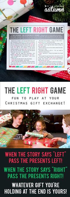 an advertisement for the christmas gift exchange