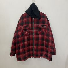 [DESCRIPTION] Please read the description first before buy my items‼️‼️ Vintage Dickies Zipper Ups Hoodies Jacket Size on tag : XXL Tag says XXL,fits like XXL (please refer the actual measurements given and compare it with best fitting clothes,by using the size on tag is not always accurate) All in good condition [MATERIAL] Cotton [MEASUREMENT] Measurement:  armpit to armpit : 30 inches  Back collar to bottom : 32 inches Sleeve length from under armpit to end of cuff : 19.5 inches [CONDITION] - Vintage Fall Hoodie Outerwear, Hooded Grunge Outerwear With Pockets, Vintage Long Sleeve Hooded Jacket For Streetwear, Vintage Oversized Hooded Outerwear, Urban Plaid Outerwear For Streetwear, Vintage Cotton Hooded Jacket With Long Sleeves, Oversized Plaid Outerwear For Streetwear, Vintage Dickies Jacket, Vintage Hooded Jacket With Double-lined Hood For Outdoors