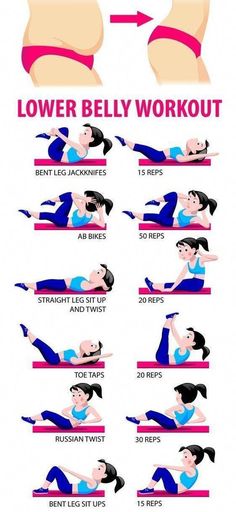 a woman doing the lower belly workout