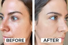 Primer Before And After, How To Apply Natural Looking Makeup, How To Hide Pores With Makeup, Hide Pores With Makeup, Eye Primer How To Apply, Best Pore Filling Primer, Best Face Primer Over 40, Best Pore Minimizer Products, Best Foundation For Large Pores