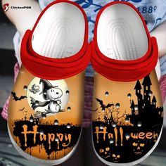 Step into the enchanting world of Halloween with our Snoopy Witch Happy Halloween Unisex Classic Clogs! Designed especially for fans, these clogs are the perfect unisex gift for the spooky season of 2024. Featuring a delightful Snoopy Witch print, these classic clogs bring an element of fun and whimsy to your Halloween attire. The iconic character Snoopy, dressed as a witch, adds a touch of charm and nostalgia to your festive ensemble. Our unisex classic clogs are made with premium quality ... Halloween Crocs, Rubber Clogs, Halloween 3d, Halloween Fashion