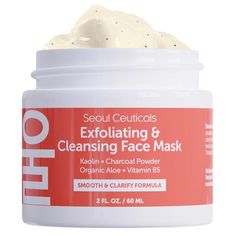 Sometimes all your skin needs is a soothing Korean skincare detox to restore, revive and renew. Refine and purify your skin while indulging in this deliciously creamy, gently exfoliating face mask. Expertly formulated to lift impurities and enhance radiance, our proprietary blend of skin-nourishing ingredients brings new clarity and smoothness to skin. Suitable for normal, oily and combination skin types, this Korean skin care face mask can be used on sensitive skin, aging skin and acne prone sk Best Korean Skincare Products Acne, Face Mask Skincare, Face Mask Cream, Face Masque, Korean Facial, Exfoliating Face Mask, Mask Skincare, Korean Face Mask, Moisturizing Face Mask