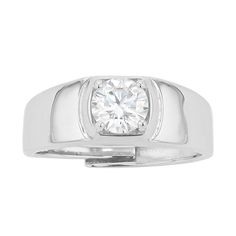 Enhance your wardrobe with the endless sparkle of this Stella Valentino lab-created moissanite ring. Enhance your wardrobe with the endless sparkle of this Stella Valentino lab-created moissanite ring.Click on this JEWELRY & WATCHES GUIDE to learn about fit, styles, materials and more! Width: 26 mm Metal: sterling silver Plating: 14k white gold Finish: polished Packaging: boxedSTONE DETAILS Stone type: lab-created moissanite Total weight: 1 ct. Shape: round Setting: prong Center stone size: 2.5 mm Gemstones may have been treated to enhance their appearance. Special care may be required. Please visit our Gemstone Treatment & Special Care Guide for more information. Size: One Size. Gender: female. Age Group: adult. Silver Moissanite Diamond Ring With Channel Set, White Cubic Zirconia Ring With Tension Setting, Fine Jewelry Moissanite Channel Set Rings, Moissanite Channel Set Diamond White Ring, Adjustable Classic Diamond Ring With Brilliant Cut, Moissanite Channel Set Round Cut Ring, Cubic Zirconia Jewelry With Tension Setting In Round Band, White Moissanite Rings With Tension Setting, Adjustable Solitaire Diamond Ring For Formal Occasions