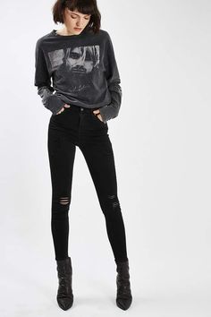 Jean Jacket Outfits Spring, Jean Jacket Outfits, All Jeans, Topshop Jeans, Black Women Fashion, Complete Outfits, Mode Online, Look Stylish, Fashion Story