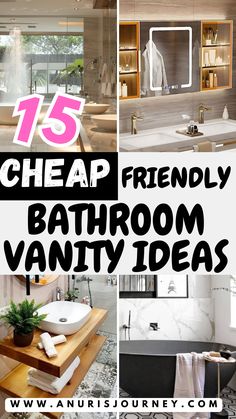 bathroom vanity upgrade Cheap Decorating Ideas For Home, Best Bedroom Colours, Bathroom Vanity Renovation, Bathroom Vanity Ideas, Bedroom Colours, House Hacks, Small House Decorating, Harbor House, Rental Apartment