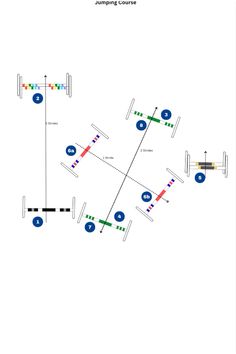 the soccer play is shown in blue and white, with different lines on each side