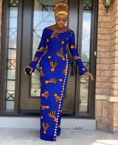 The Ankara fabric used is 100% cotton It will be made to suit your exact measurement The production process takes 5-7 business days Shipping takes 3-7 business days We ship through DHL express Please feel free to start an Etsy conversation if you have an inquiry ❣️ For exquisite pieces of jewelry to match your outfits, kindly visit our website www.qeelahmode.com. Enjoy a 10% discount with code DEISALE01 Standard Size Measurements are as follows: Size chart UK 4, US 0 Bust : 30 Waist : 22.5 Hip: Ankara Dress Designs, African Party Dresses, Below The Knee Dresses, Ankara Dress Styles, Ankara Gown Styles, Gaun Fashion, African Maxi Dresses, Ankara Dress, African Print Dress