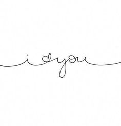 the word i love you written in cursive handwriting