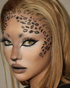 Tiger Makeup, Leopard Halloween, Deer Makeup, Halloweenský Makeup