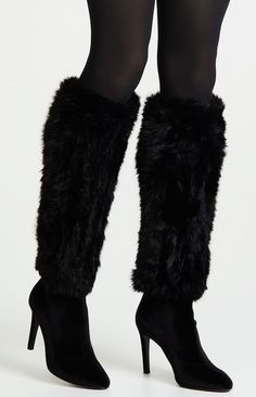 Knee High Fur Boots, Giuseppe Zanotti Boots, Snowed In, Fur Shoes, Shoes High Heels, Cute Heels