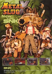 an advertisement for the new snk video game metal slug