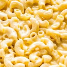 macaroni and cheese is shown close up