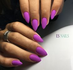 Elite is a bright orchid creamy purple. Award Winning Gel Polish! This incredible 100% pure colored gel is created by Akzentz amazing team of chemists to be completely solvent free, long lasting and easily applied! This unique formula provides numerous benefits: Easy Application - The product is not runny so it stays where you apply it. Odor Free - Absolutely NO smell. Does not smell like nail polish, since it is polish free. Flexibility and Strength - Typical gel polish made with polish in it w Bright Summer Acrylic Nails, Summer Nail Colors, Bright Summer Nails, Thanksgiving Nails, Summer Acrylic Nails, Summer Nails Colors, Summer Nail