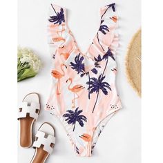 Flamingo Print One Piece Swimsuit Ruffle Strap New Large Please Check Out My Closet For Other Items For Sale. Thank You For Stopping By! Pink Ruffled One-piece Swimwear For Beach, Pink Ruffled One-piece Swimsuit For The Beach, Pink Ruffled One Piece For Beach, Pink Ruffled One-piece For Beach, Pink Ruffled Swimwear For Beachwear, Pink Ruffled Swimwear For Beach, Pink Ruffled One Piece For Poolside, Pink Ruffled Beachwear Swimwear, Pink Ruffled One Piece Beachwear