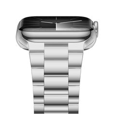 PRICES MAY VARY. Compatible with Multiple Sizes: This premium stainless steel band fits Apple Watch models 49mm Ultra 2/Ultra, 45mm Series 9/8/7, 44mm SE Series 6/5/4, and 42mm Series 3/2/1, covering all editions. Upgraded Design: Features an integrated one-piece adapter and band construction—no screws needed for the apple watch band 45mm. Enjoy a secure fit with no risk of adapter breakage or detachment. Elegant Fit for All: Designed to fit wrists from 6.0 to 9.1 inches, this band for apple wat Modern Stainless Steel Apple Watch Band For Formal Occasions, Silver Stainless Steel Apple Watch Band With Polished Finish, Luxury Silver Stainless Steel Apple Watch Band, Timeless Adjustable Stainless Steel Apple Watch Band, Bands For Apple Watch, Adjustable Durable Black Apple Watch Band, Iwatch Apple, Band Fits, Apple Watch Models