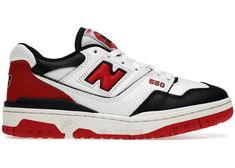 Compra y vende sneakers New Balance originales enStockX, incluidas las New Balance 550 White Red Black y miles de otras sneakers con datos de precios y fechas de lanzamiento. Red And Black Shoes, New Balance Sneakers, Sneakers Men Fashion, New Balance Shoes, Dream Shoes